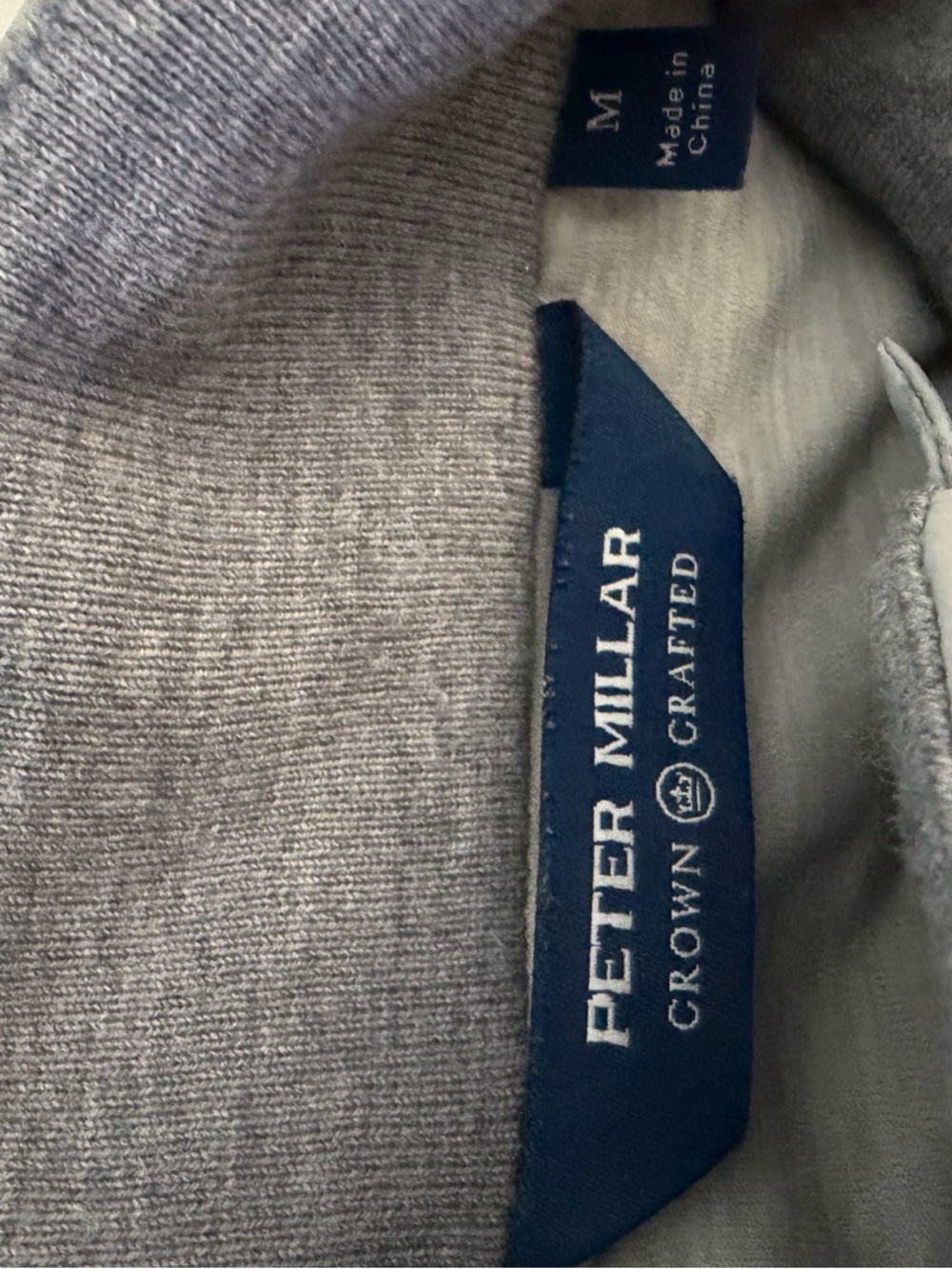 Peter Millar Light Gray Lightweight Shirt Jacket - Picture 4 of 5
